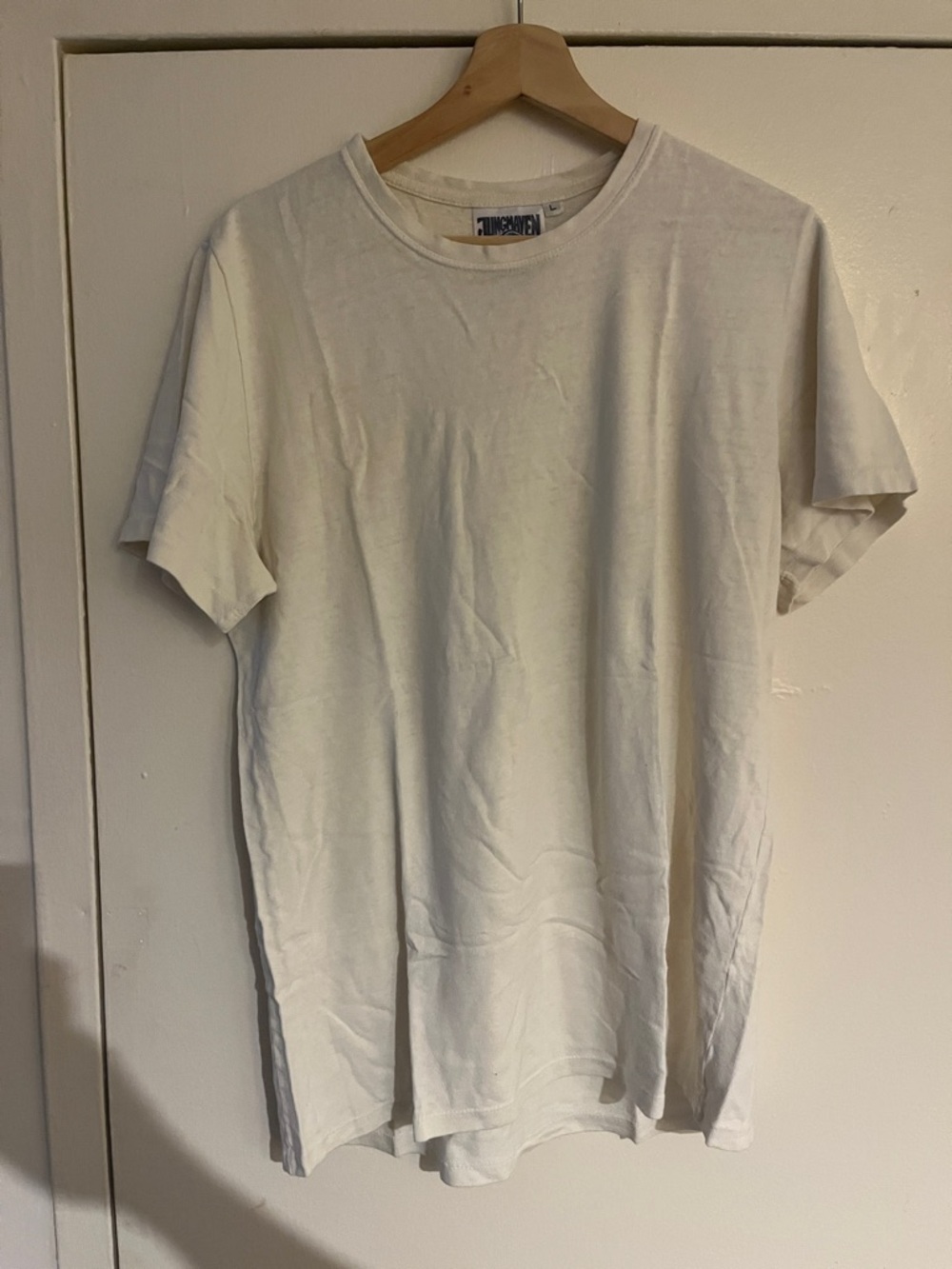Jungmaven Men's Short Sleeve Crew Tee - Off-White